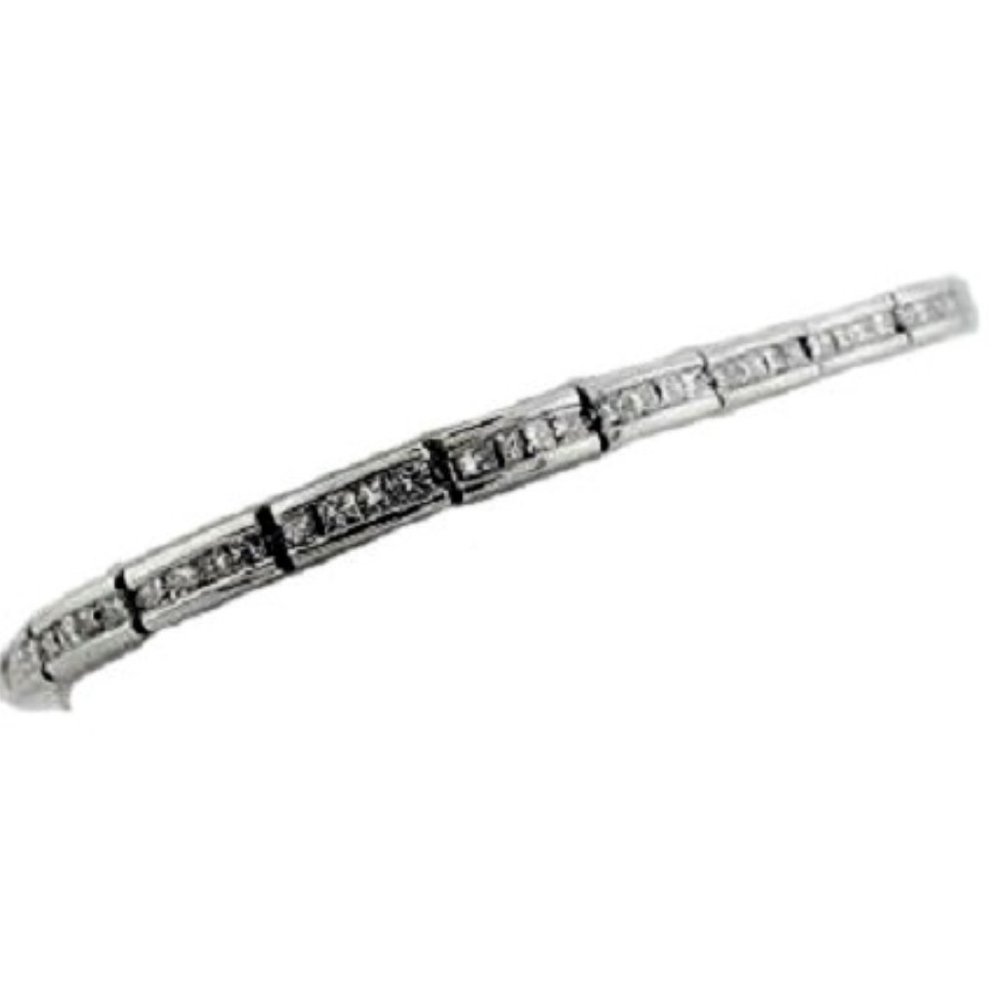 Princess Cut Diamonds on Channel Set Bracelet